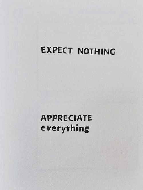 Expectations, Appreciation, happiness