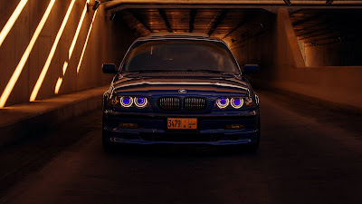 Free wallpaper BMW E46, Blue Car, Tunnel Free wallpaper BMW E46, Blue Car, Tunnel