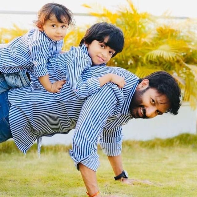 Actor Gopichand Family Photos with his wife and children's