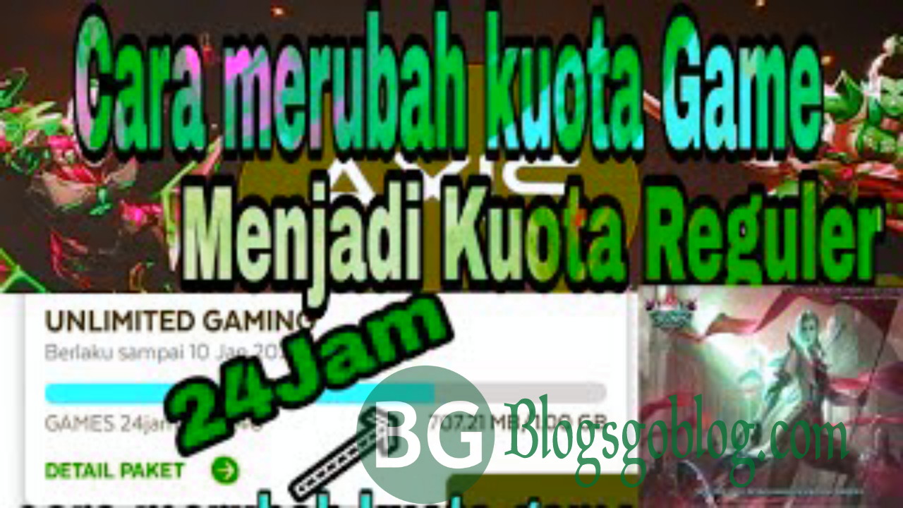 Cara Mengubah Kouta Gaming Axis menjadi Kouta Reguler