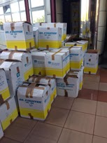 Jefatura superior Policía Canarias denuncian cajas apiladas