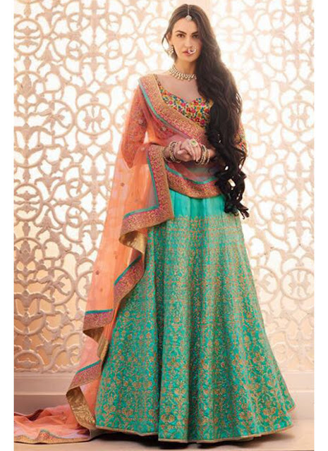 Green Color Lehenga Designs for your Sangeet Ceremony