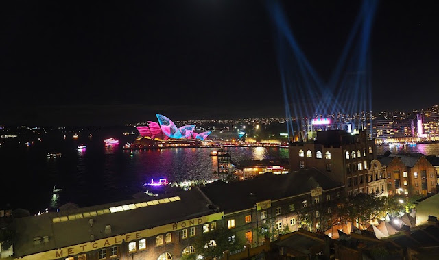 Sydney Harbour during Vivid Sydney Harbour during Vivid