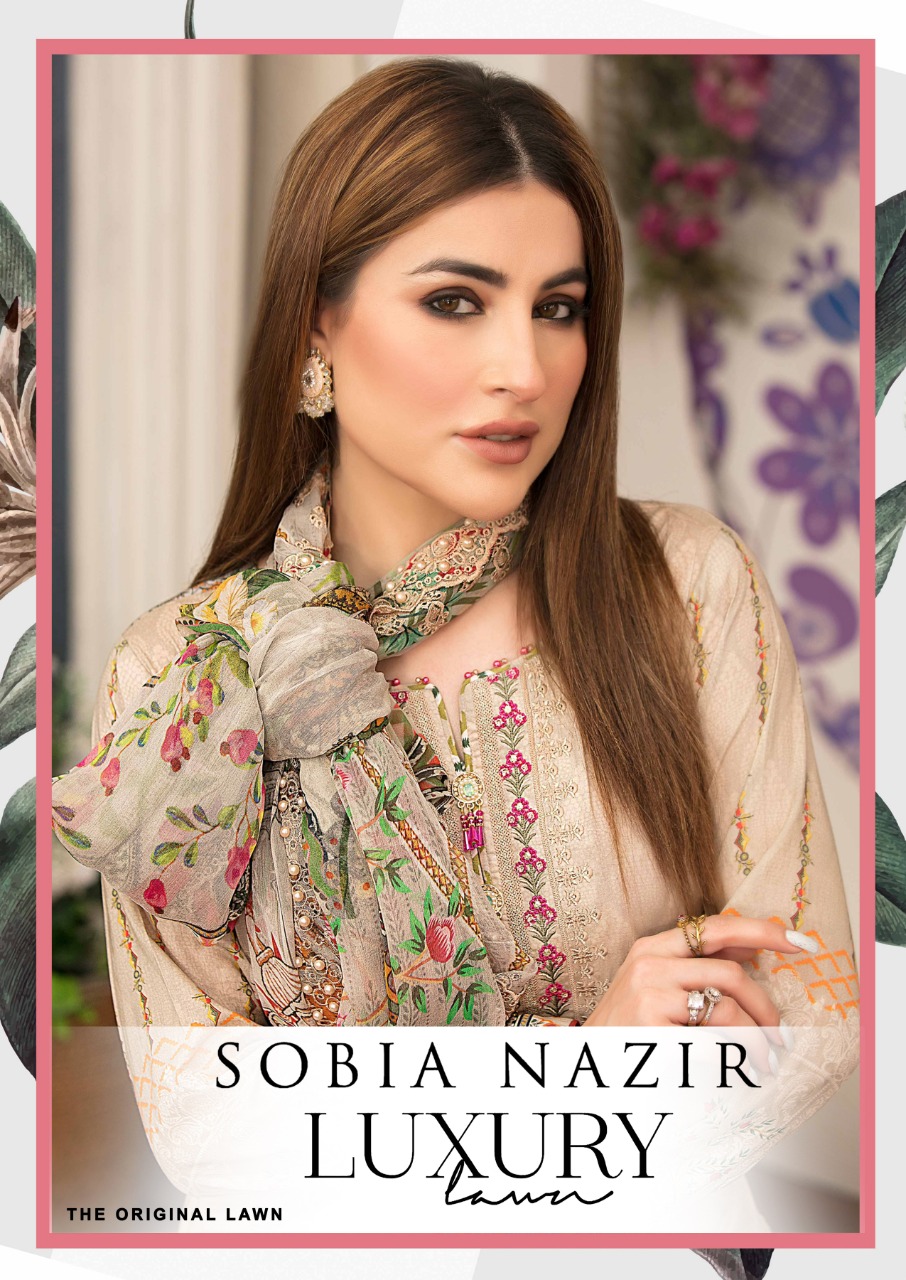 Sobia Nazir Luxury Lawn Cotton pakistani Suits Diwan Fashion