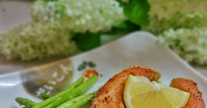 Resepi Ikan Salmon Dan Asparagus - Sragen C