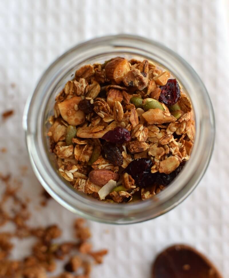 Granola casera, receta básica Bizcochos y Sancochos