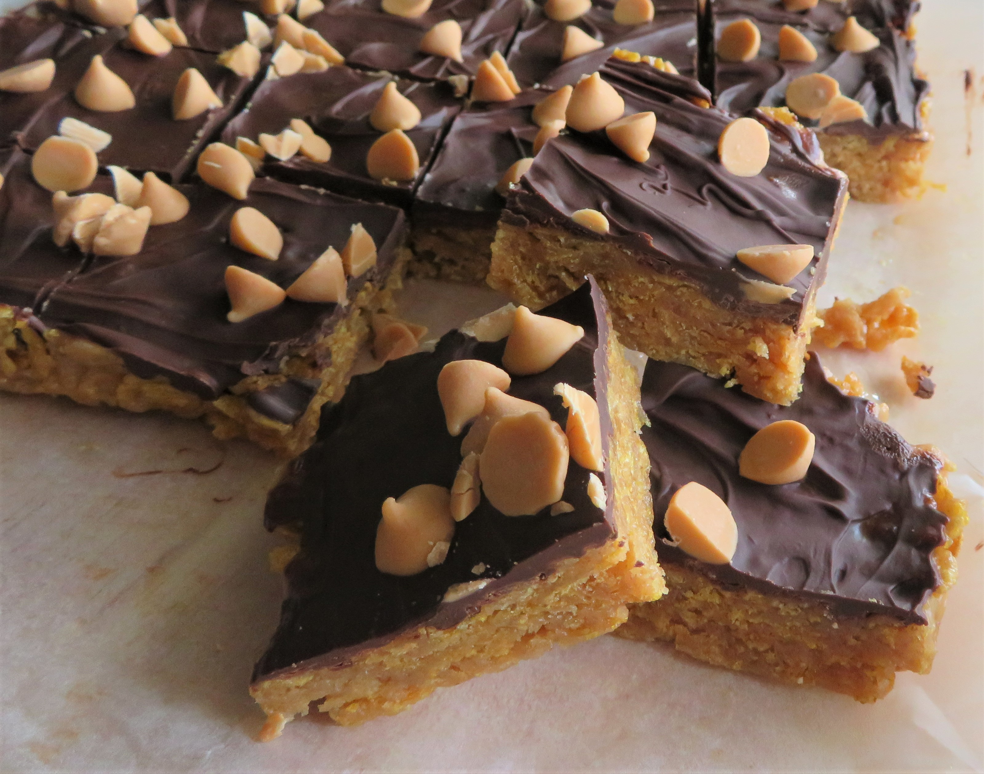Peanut Butter Cornflake Bars (No Bake) The English Kitchen