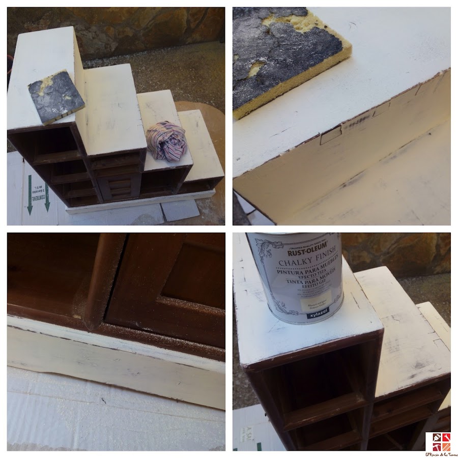 mueble pintado con pintura a la tiza