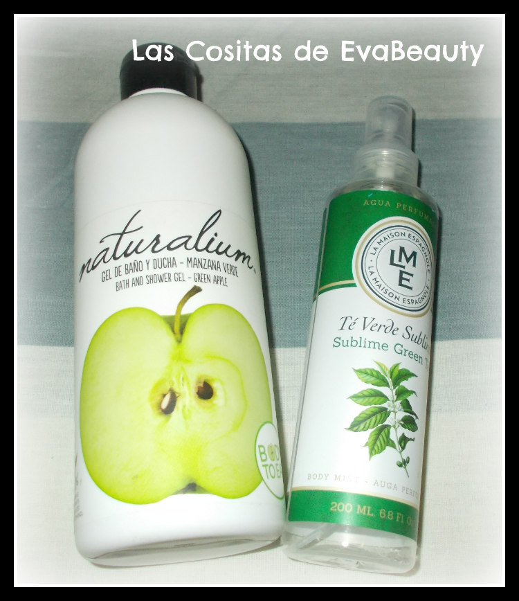gel baño naturalium y spray corporal te verde