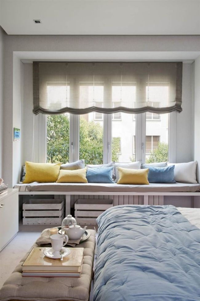 Un banco bajo la ventana ¡Ideas para vuestra casa! | Decorar en familia