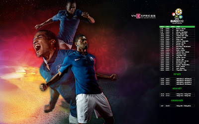 3D France Squad On Euro 2012 Wallpaper