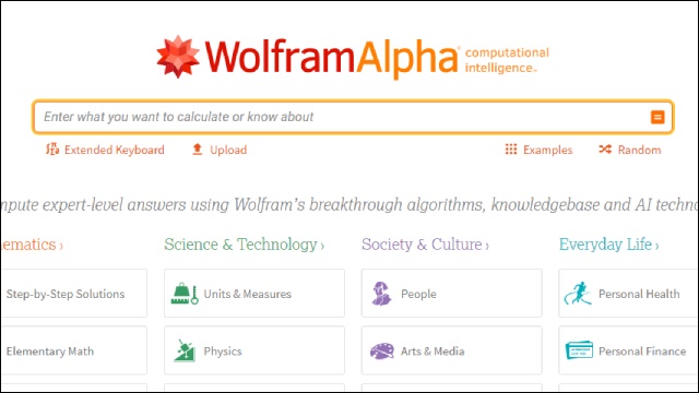 WolframAlpha