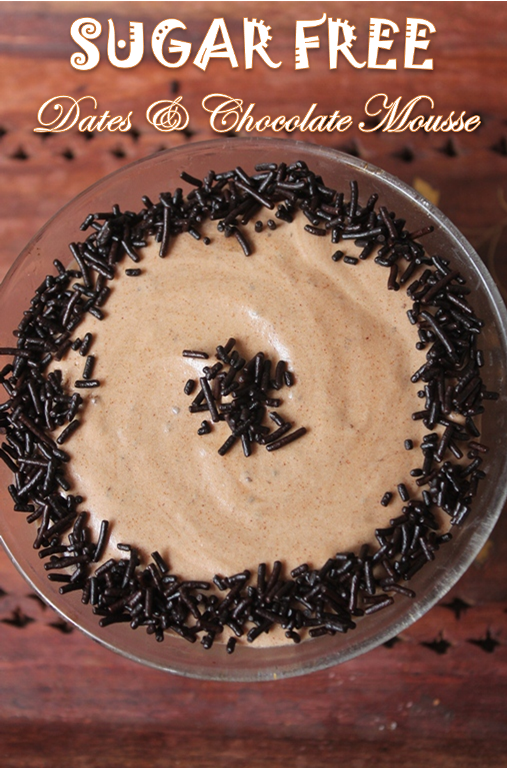 Eggless Dates & Chocolate Mousse Recipe Sugar Free Chocolate Mousse Recipe Yummy Tummy
