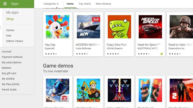 google play store download windows 10 pro