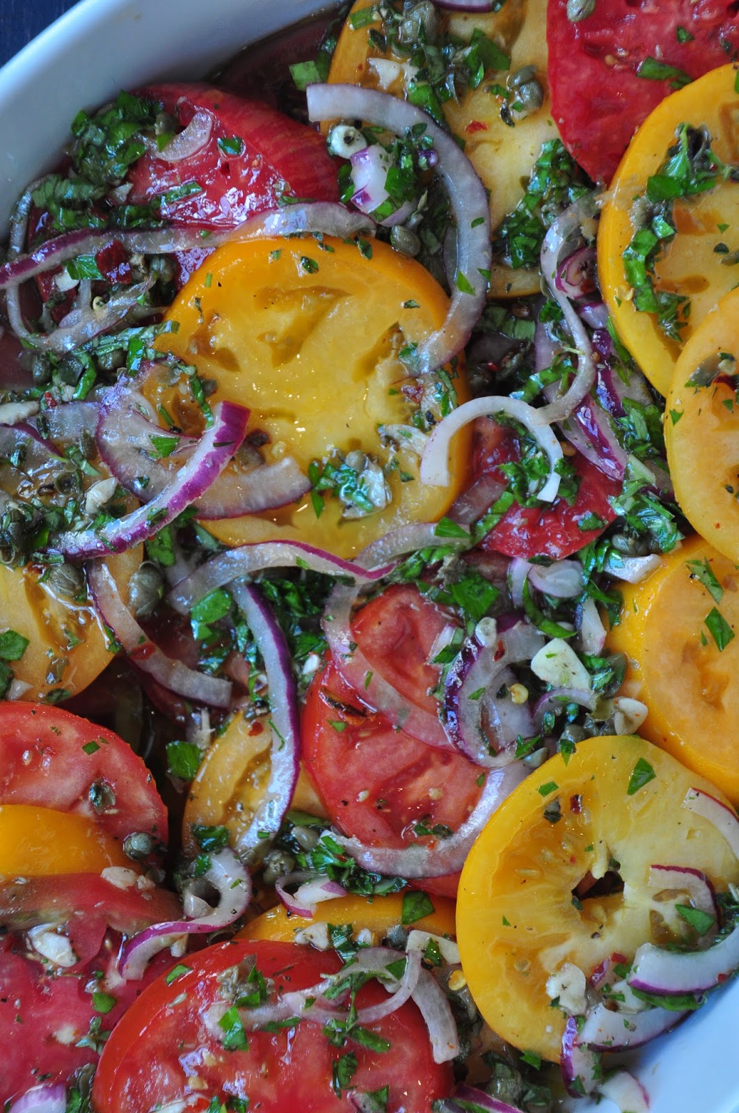 Bite Me Marinated Tomatoes