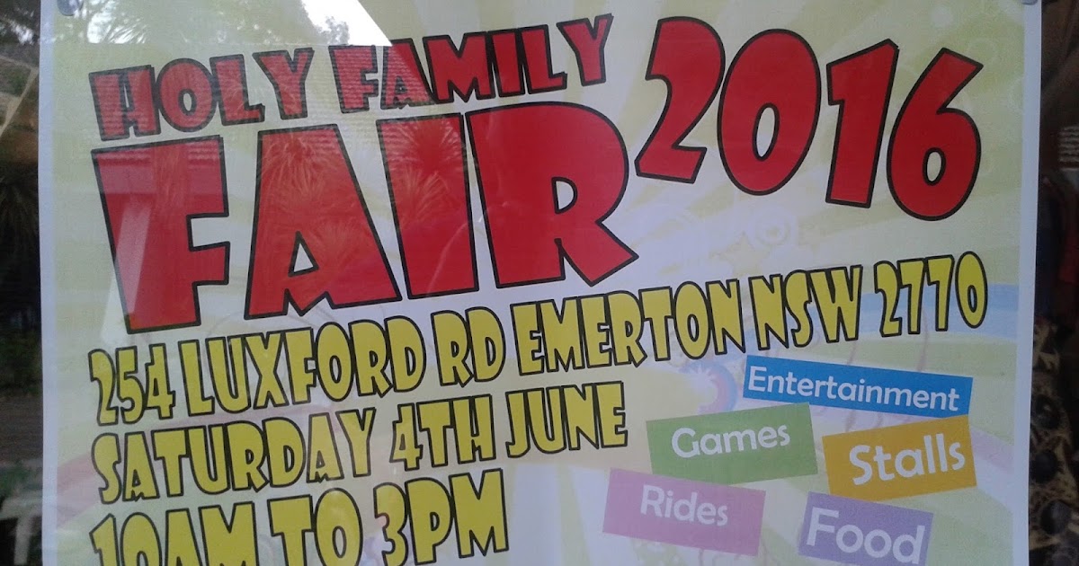 Why I Love Mount Druitt! Holy Family 2016 Fair Emerton 4th June