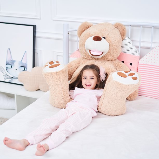 IKASA Giant Teddy Bear Stuffed Animal 39 inch Brown Huge Cute