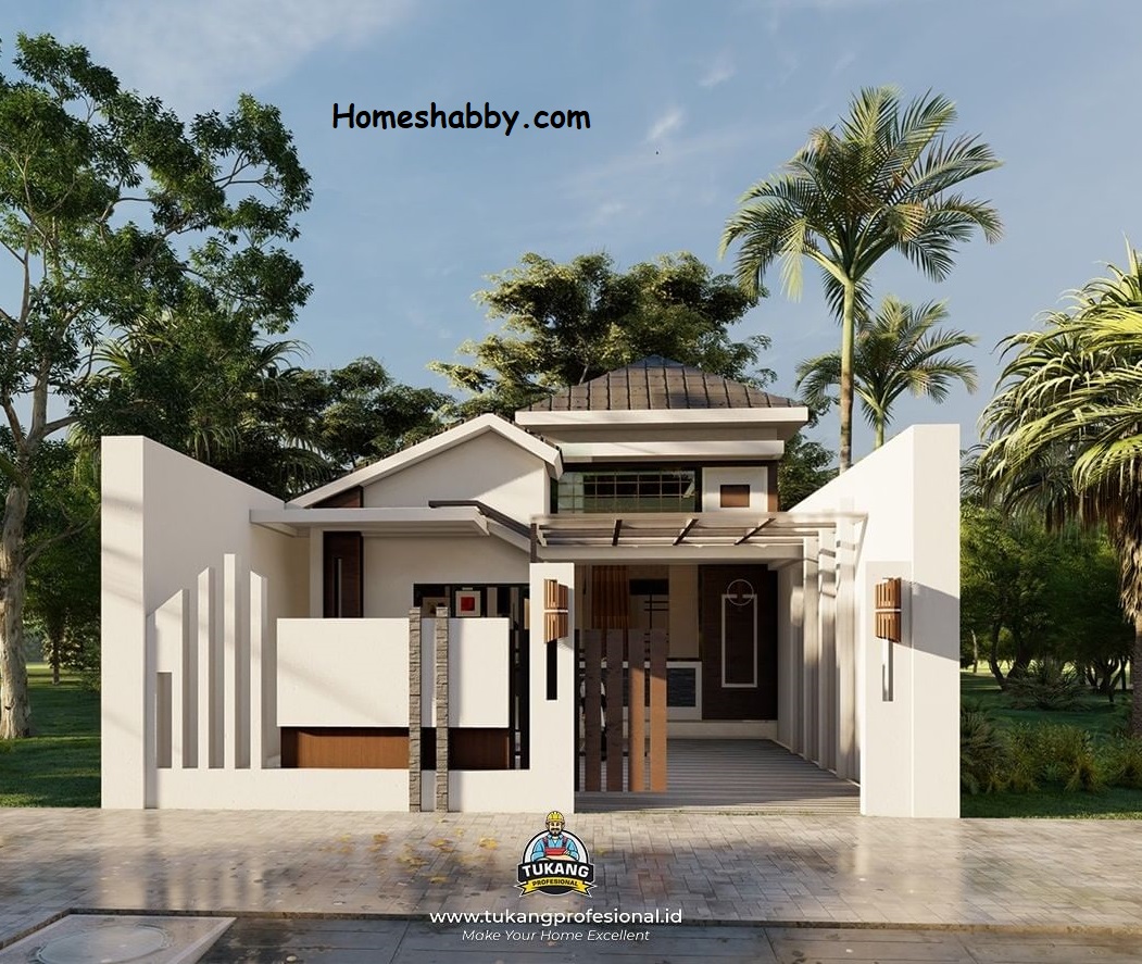 Kumpulan Rumah Fasad Batu Alam Dengan Konsep Batu Alam (Limasan