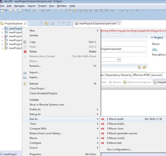 How to Build AEM project in Eclipse using AEM Archetype