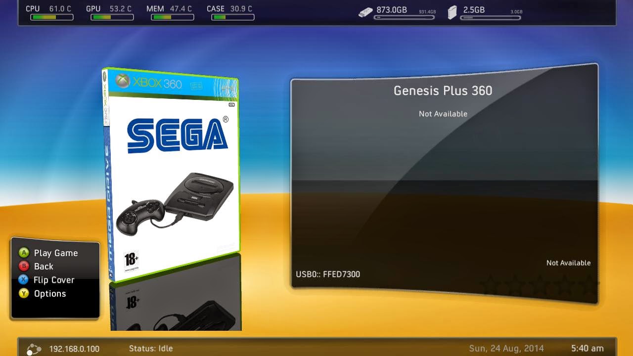 Genesis Plus 360 + 1070 Roms (XBOX360) TORRENT GAMES OFICIAL Jogos