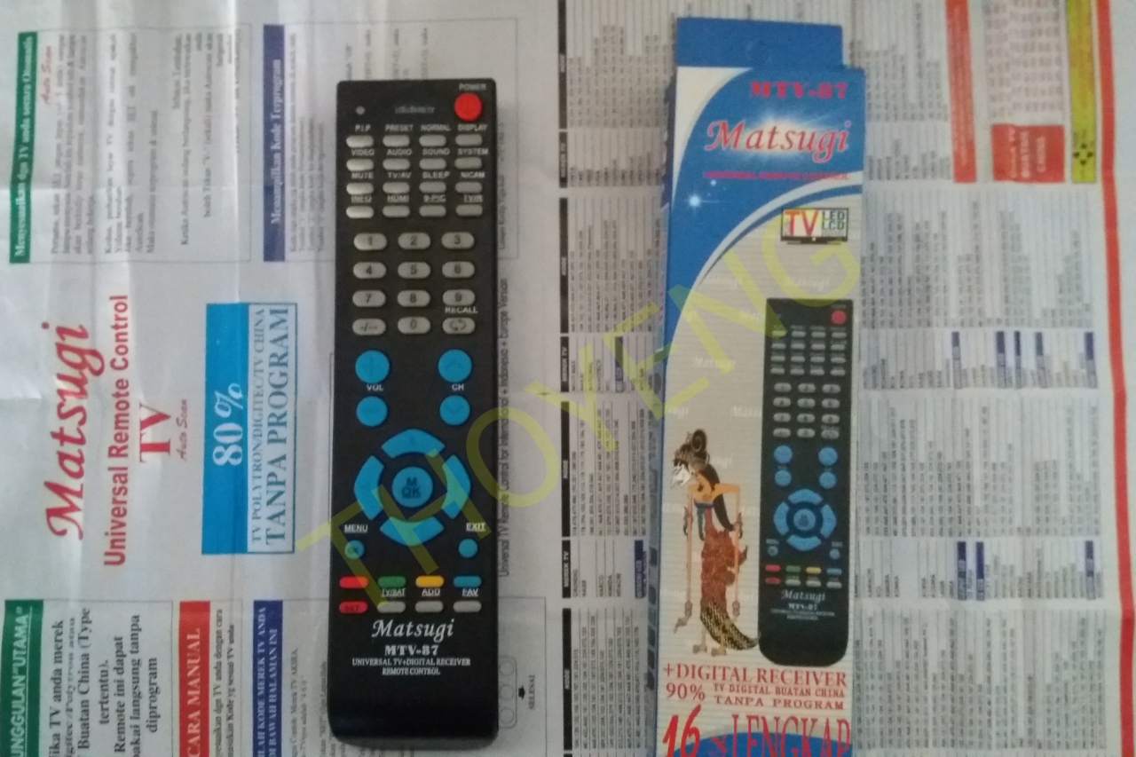 Kode Remot TV Universal / Multi Lengkap Dengan Cara