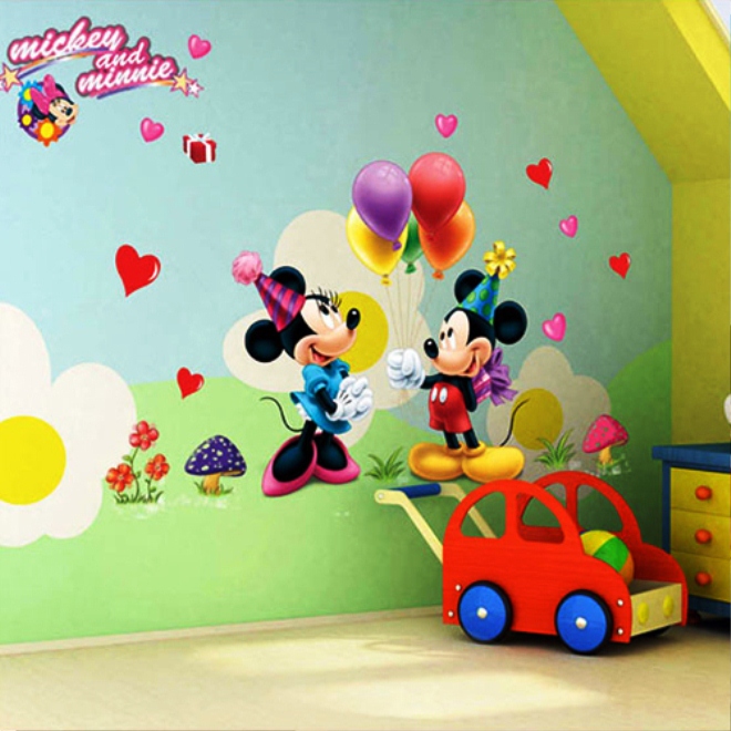 Dan inilah 10 wallpaper dinding motif Mickey Mouse yang kami maksudkan 