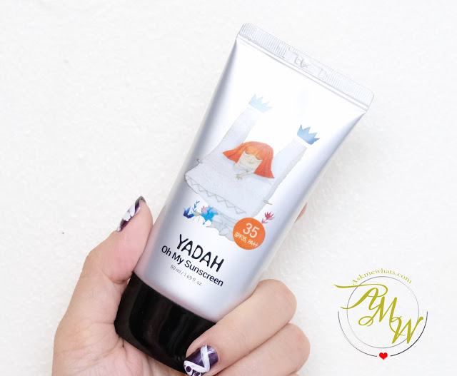 a photo of YADAH Oh My Sunscreen Review