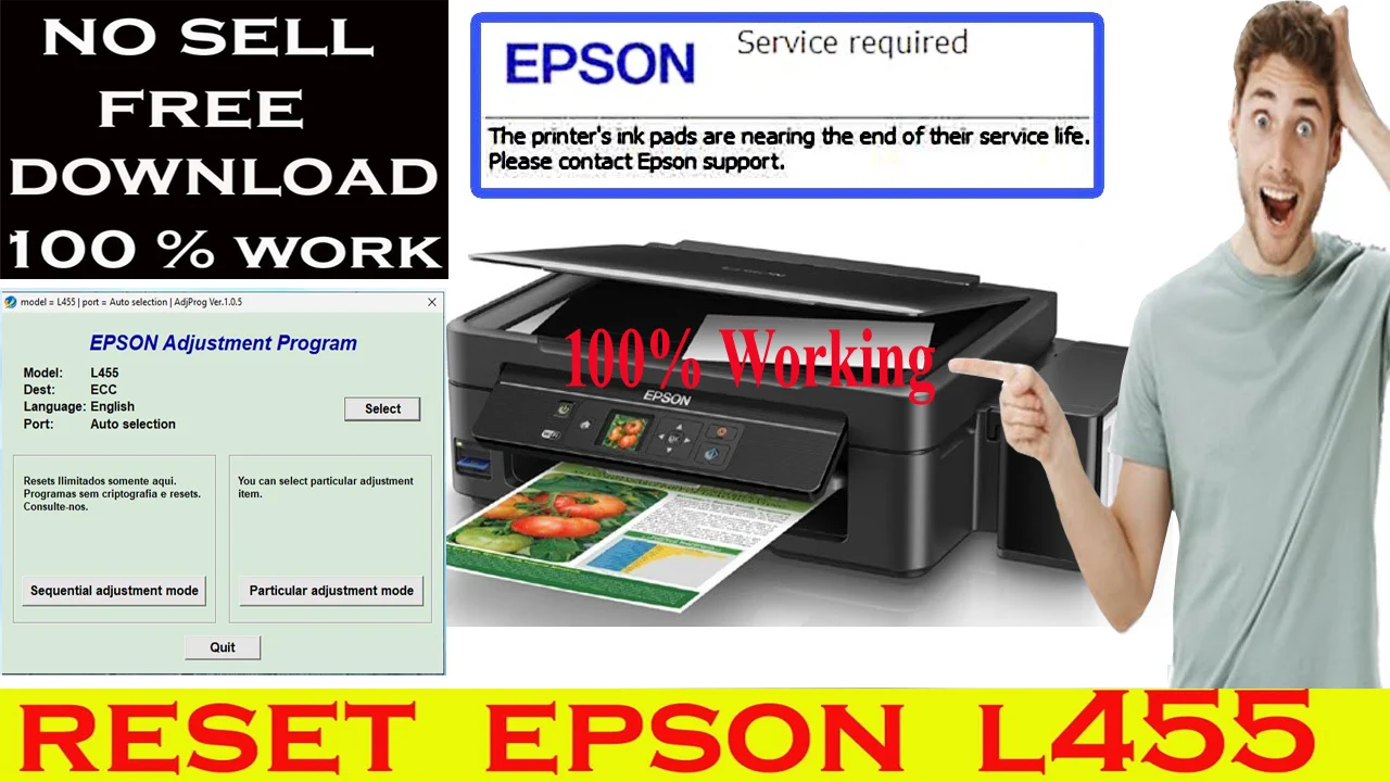 epson adjustment program l455