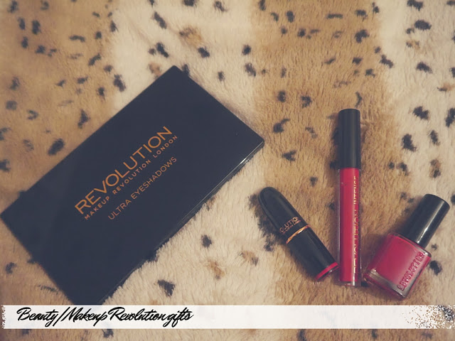 makeup revolution beyond flawless palette and red lipstick