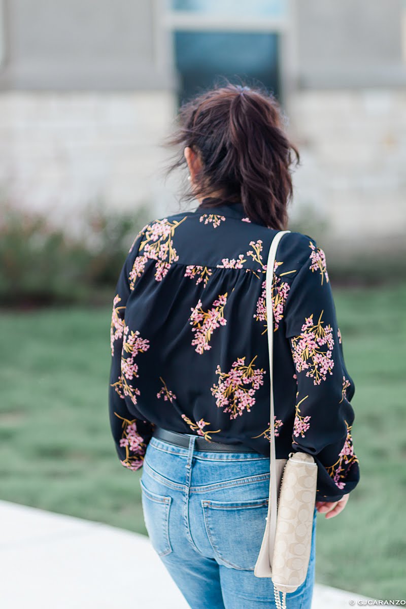 petite style | everyday look | floral top