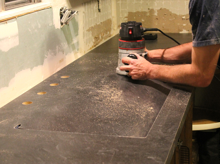 How To Cut Sink Opening In Laminate Countertop Countertop Gallery