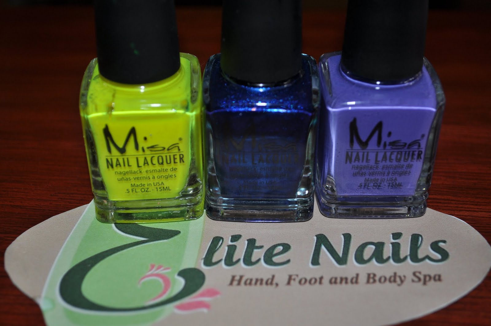 Elite Nails Hand, Foot and Body Spa New! Misa Nail Lacquers Now