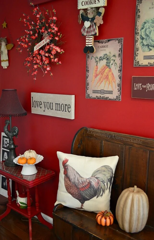 Rooster Pillow Cover For Fall