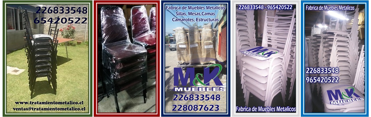 Muebles MyK: Fábrica de muebles realiza sillas apilables de asiento y