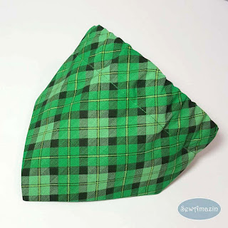  Lucky Irish Plaid Dog Bandana