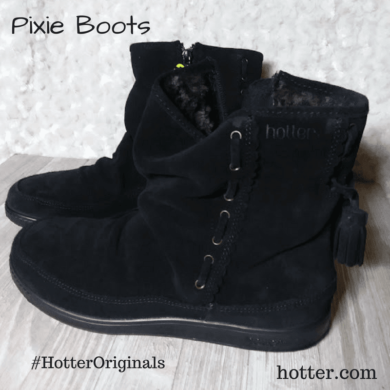 hotter black pixie boots