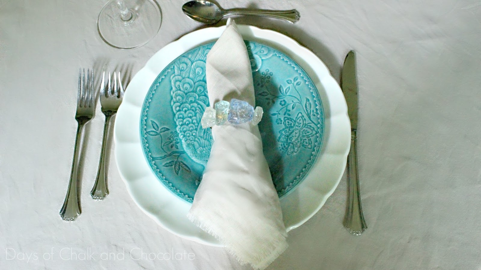 DIY Sea Glass Napkin Rings Days of Chalk and Chocolate