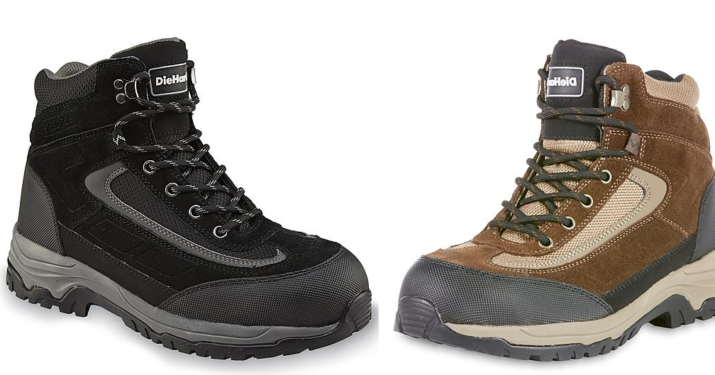 2 Pairs of DieHard Men's Steel Toe Work Boots + $20 KMart/Sears Credit