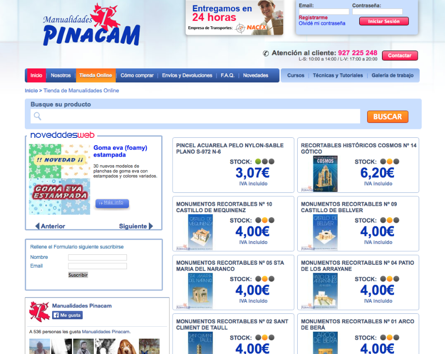 Pinacam Tienda on line