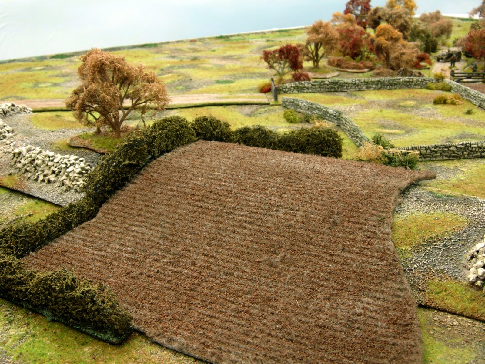 Wargaming with Silver Whistle: AUTUMN TREES & PLOUGHED