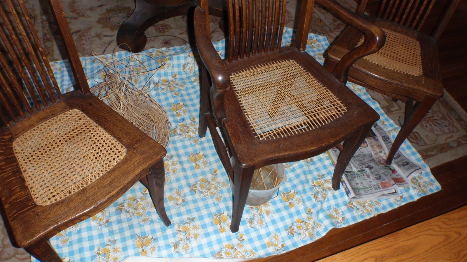 Various Projects Chair caning
