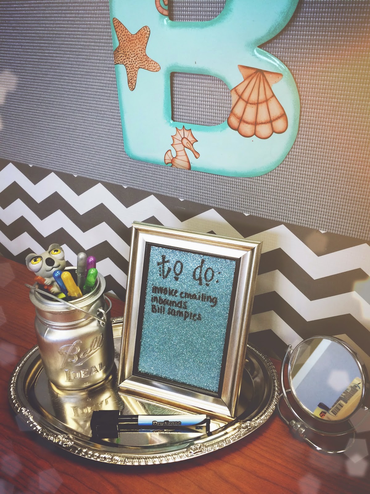 DIY Desktop Dry Erase Board The Beetique