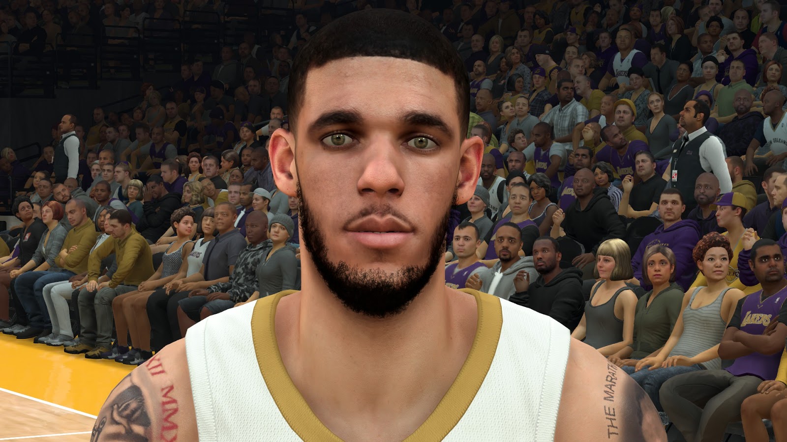 NBA 2K20 Lonzo Ball Cyberface + Tattoos Update by Mr.Star - Shuajota