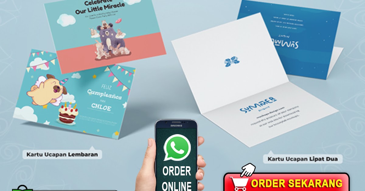 Cetak Kartu Ucapan Undangan Murah di Warungkondang