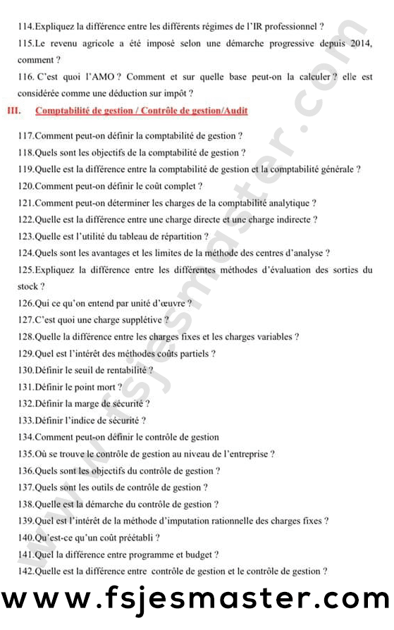 Exemple de questions posées en entretien oral pour les masters de