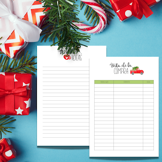 navidad, planificadores, planners, imprimibles, regalos, menus, lista de tareas, imprimir, PDF