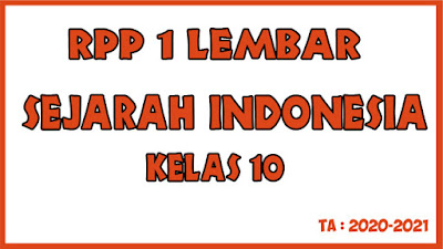 Download RPP 1 Lembar SMA Terbaru Revisi 2020