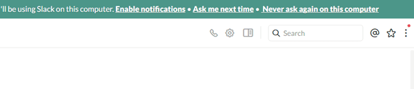 Trucs et astuces Slack - Recevoir une notification du navigateur