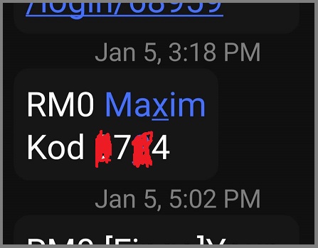 register maxim pemandu maxim