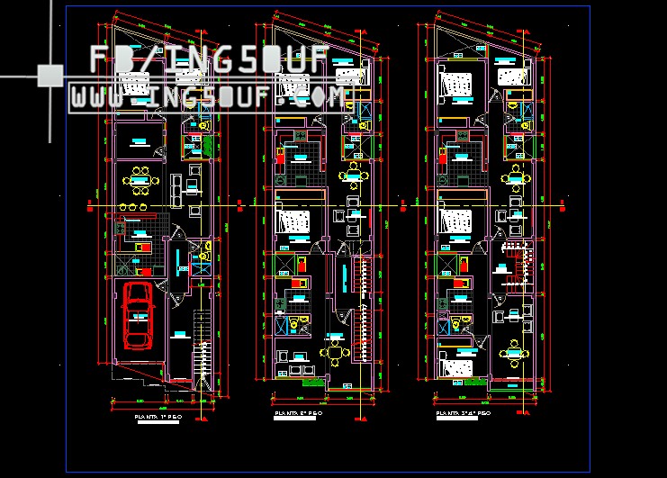 مجموعة مخططات مطاعم اوتوكاد Dwg